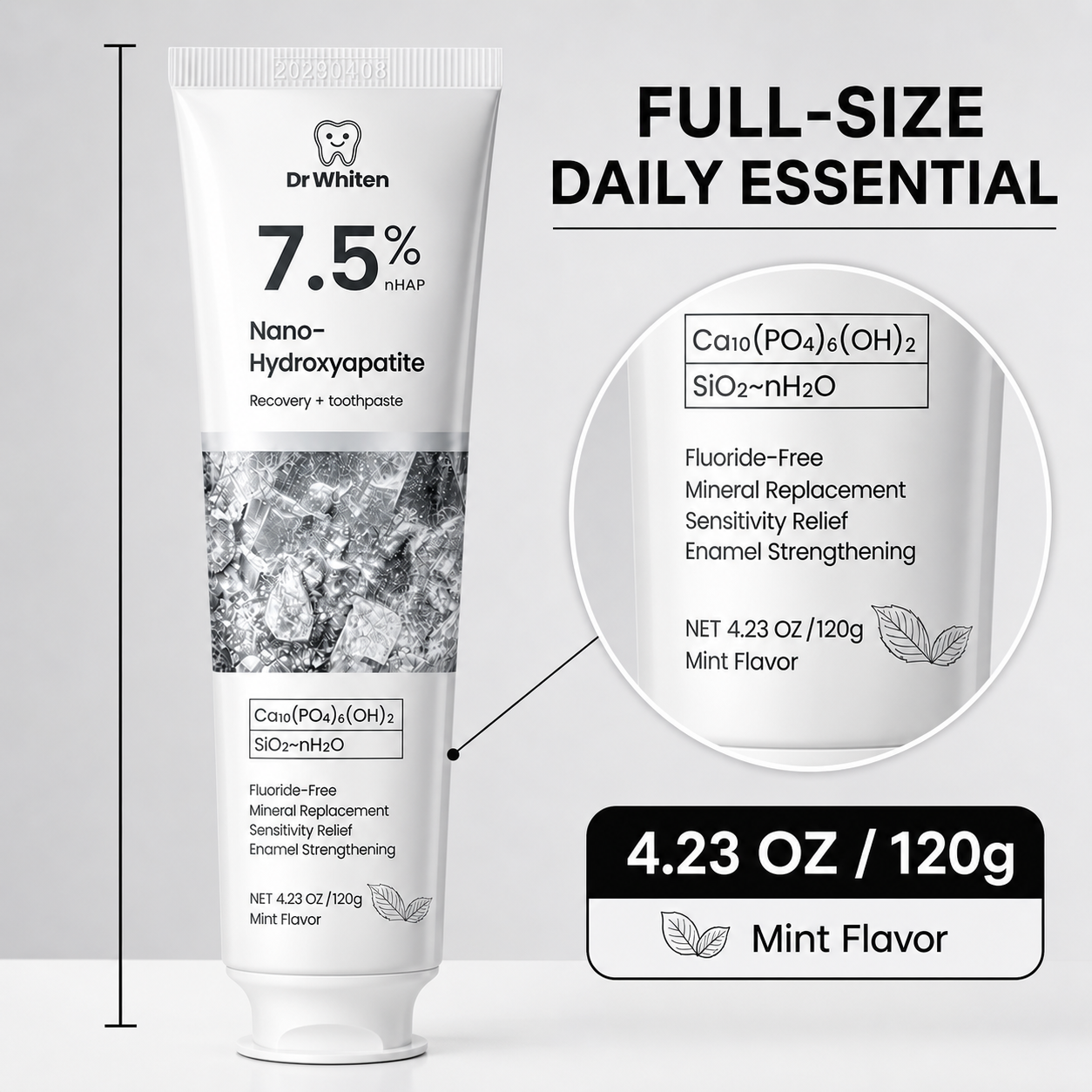 7.5% Nano-Hydroxyapatite Toothpaste