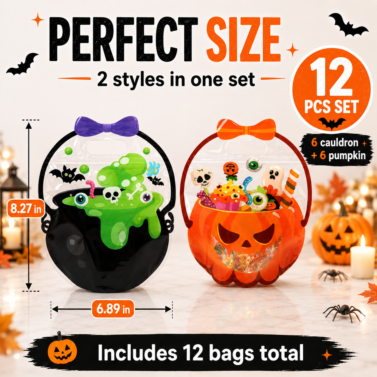 🎃 Stand-Up Halloween Goodie Bags