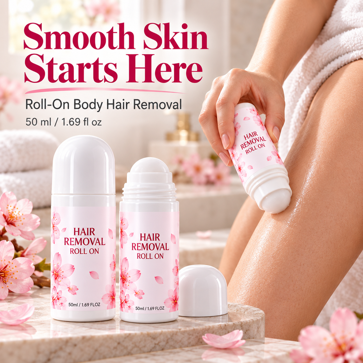 πΈ Roll-On Body Hair Remover β Smooth Skin, Simple Care β¨