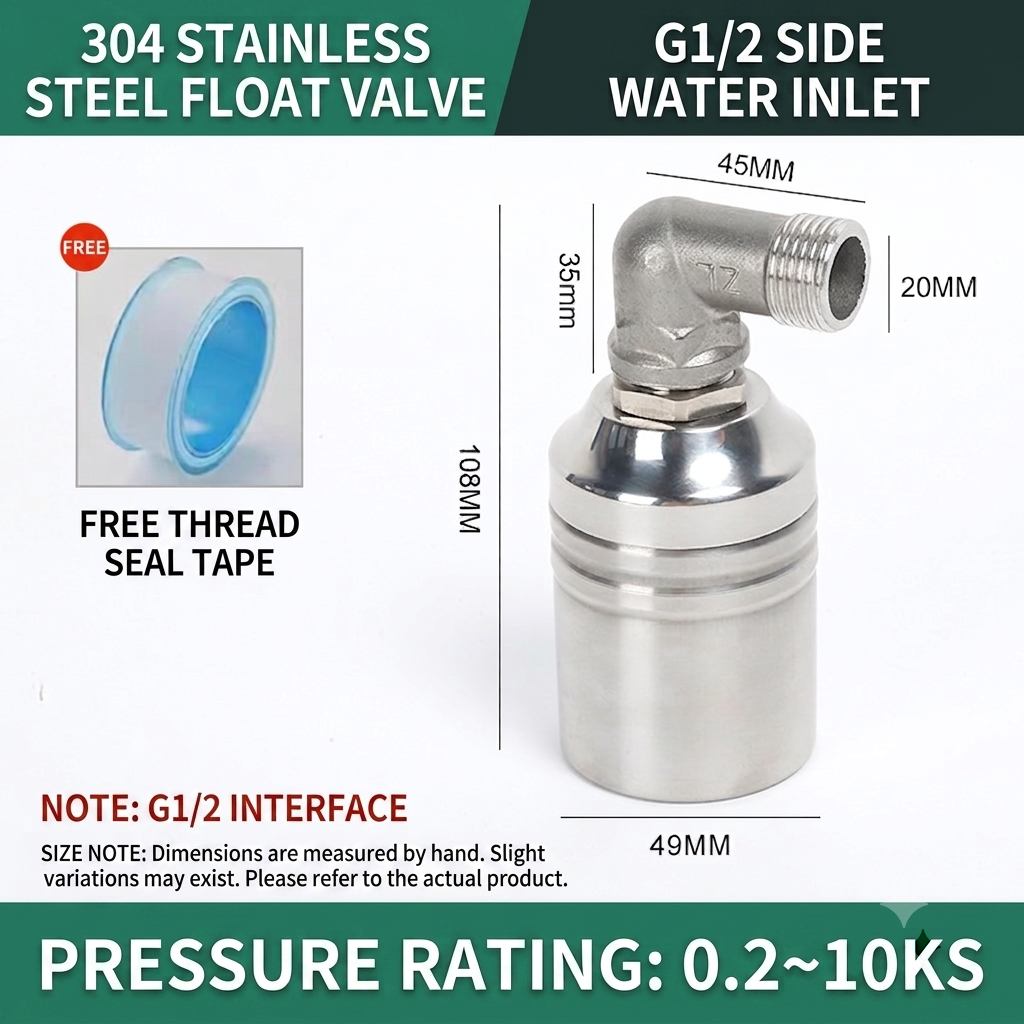 💧Automatic Water Level Control Valve | 🛡️304 Stainless Steel🌊