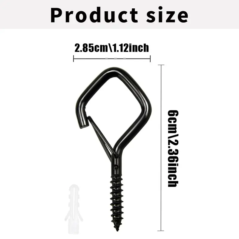 🔩 35PCS Safety Screw Eye Hooks – Strong & Secure Hanging 💪