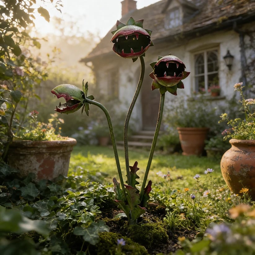 🪴Whimsical Metal Carnivorous Plant Garden Stake