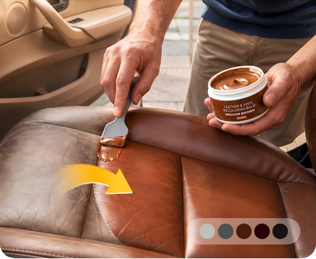 Magic Leather Color Restorer & Repair Paste for Couches, Car Seats and Bags