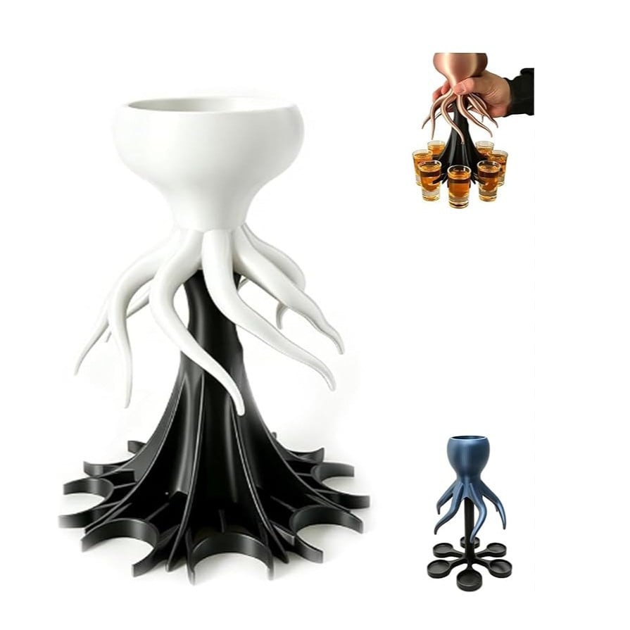 🐙 3D Printed Kraken Drink Dispenser – Pour with a Twist! 🍹