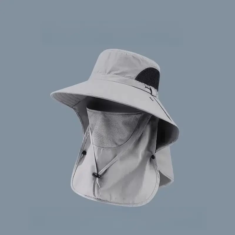 🌞 Spring/Summer Fisherman Hat 🏕️ Detachable Sun Protection