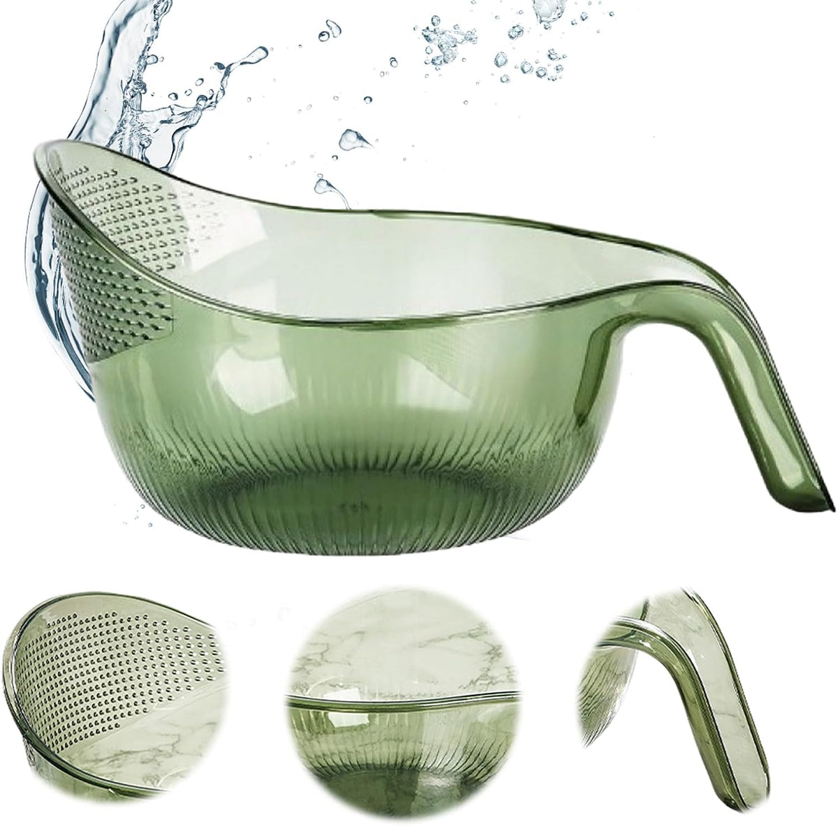 π₯ CLEARANCE SALE: Multipurpose Rice Strainer Bowl β Rinse, Drain & Prep in One