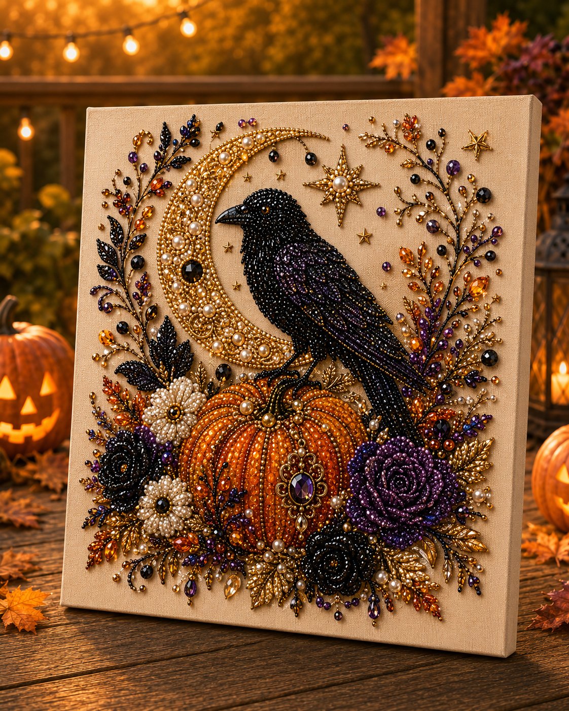 ๐ปโจ Halloween Pearl Art DIY Kit โ Turn Tiny Pearls into Spooky-Cute Magic