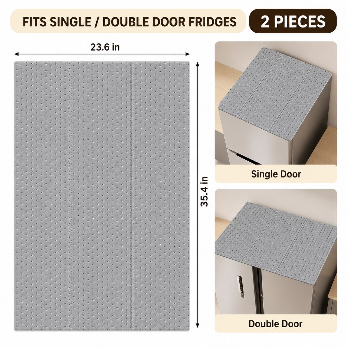 Disposable Fridge Top Oil Absorbent Mat, Waterproof Dust Proof Pad