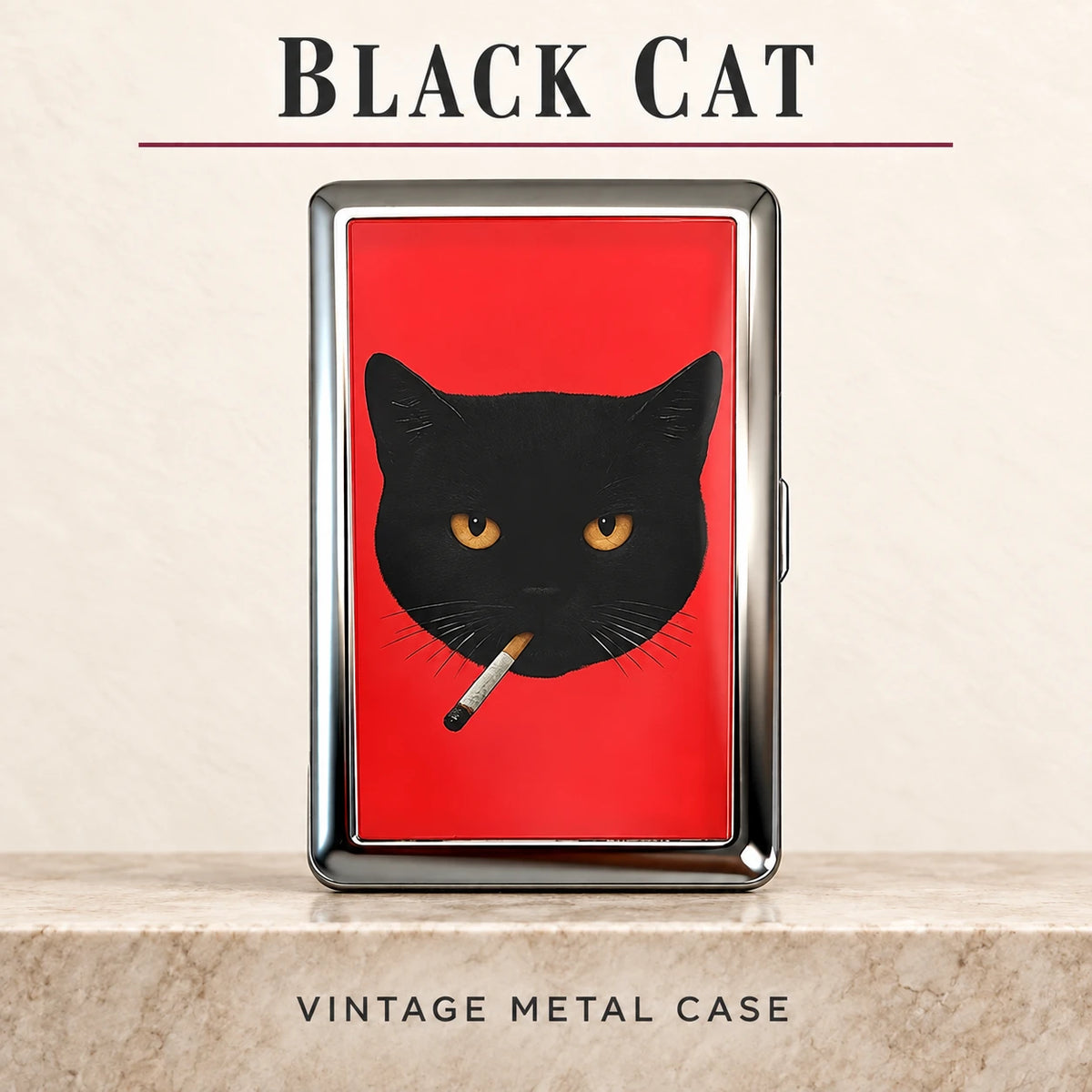 Vintage Metal Pocket Card & Essentials Organizer Case
