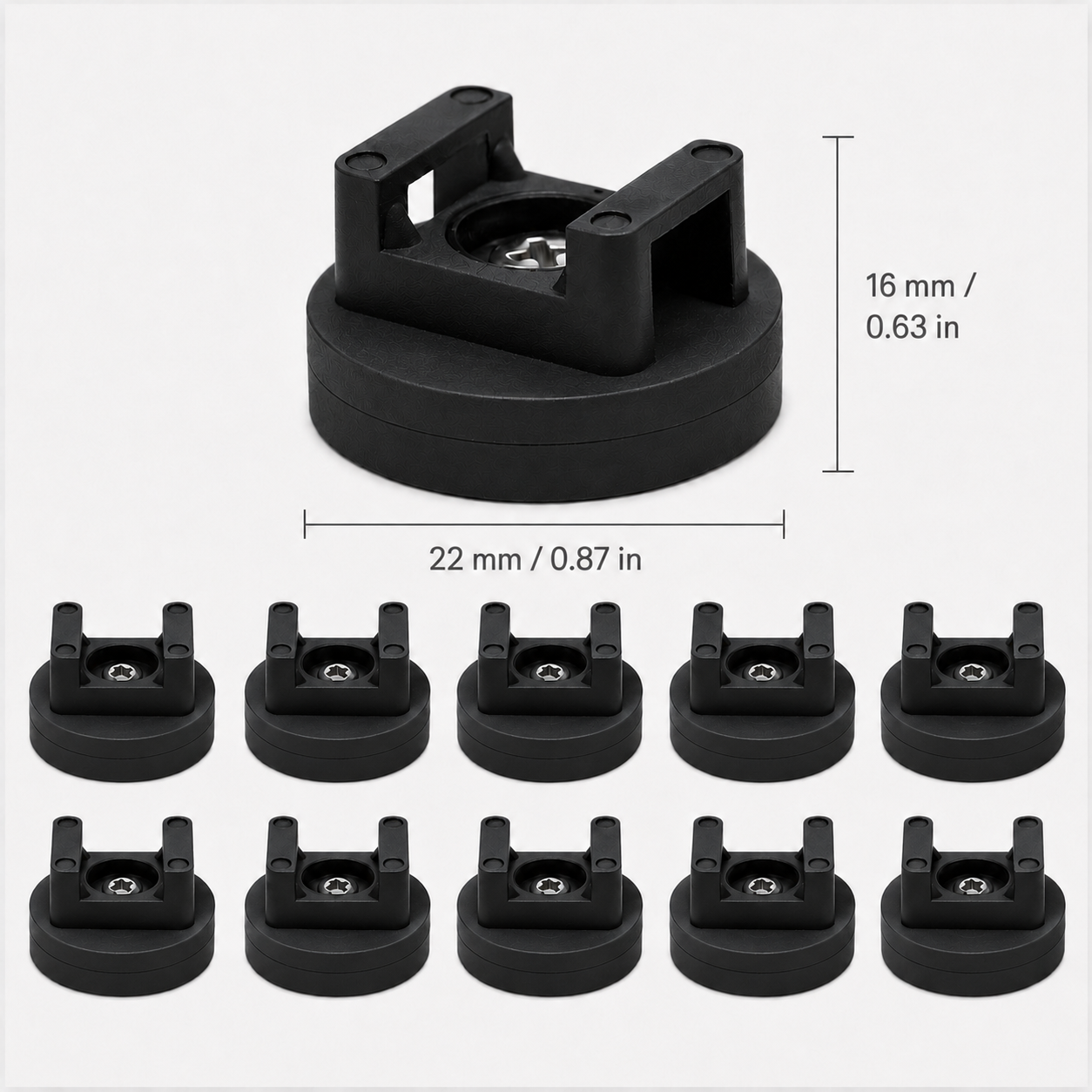 Heavy-Duty Magnetic Cable Tie Mounts