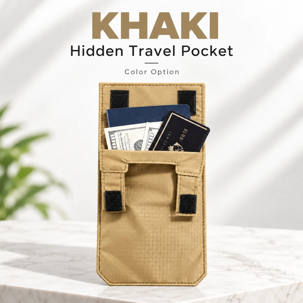 Hidden Travel Belt Wallet & Passport Pouch | Slim Under-Clothes Pocket