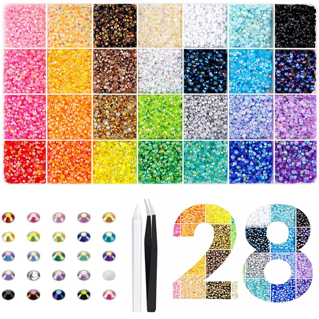 40-Color Jelly Rhinestone Bedazzling Kit