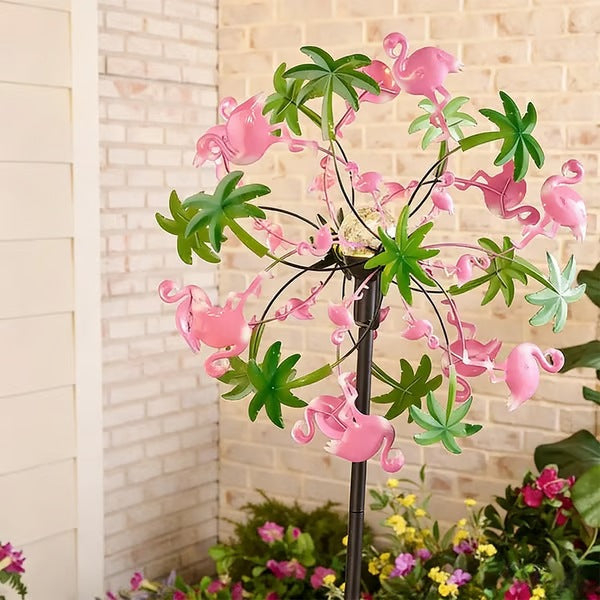 🌬️🎡 Solar-Powered Wind Spinner for Garden