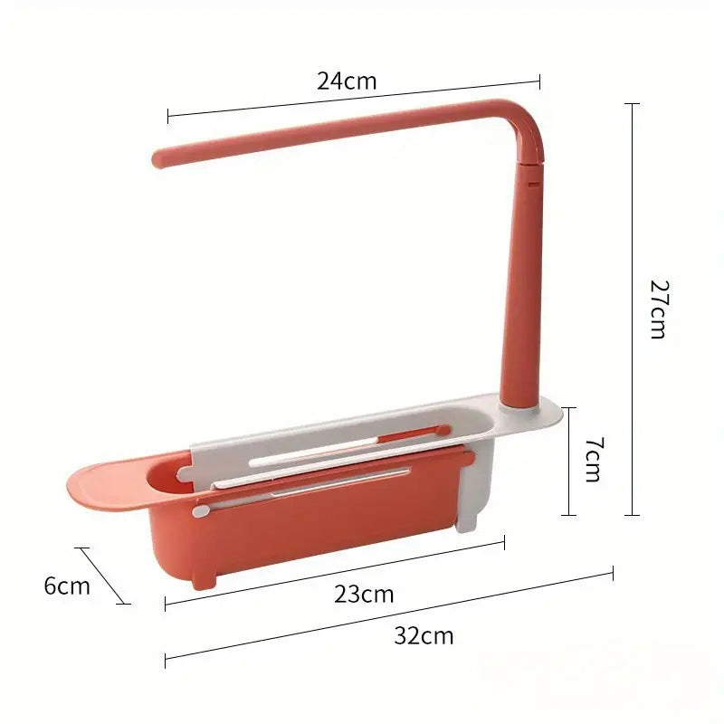 Adjustable Telescopic Sink Rack & Kitchen Organizer