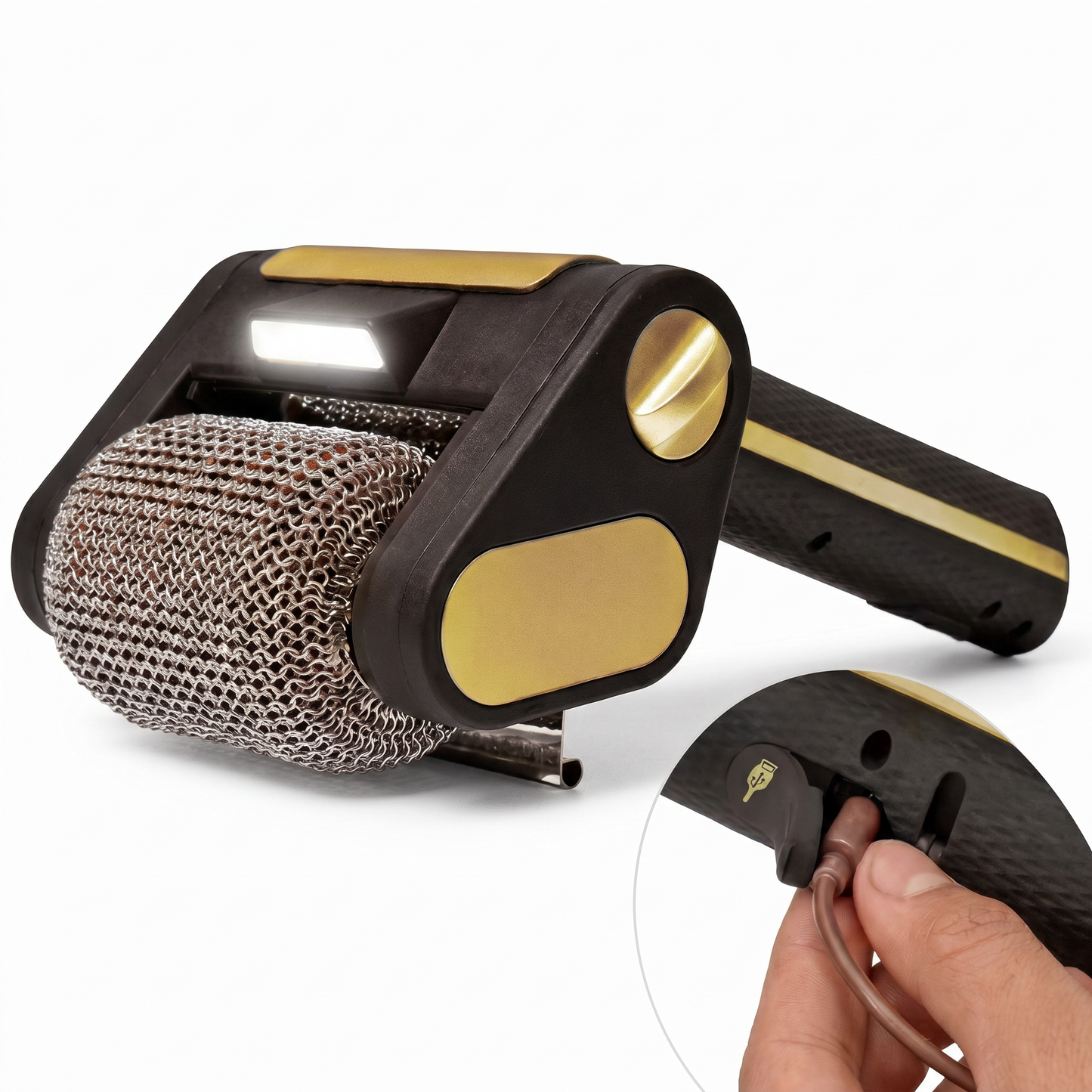 🔥 Electric Grill Cleaner 🧼 Bristle-Free BBQ Cleaning Brush
