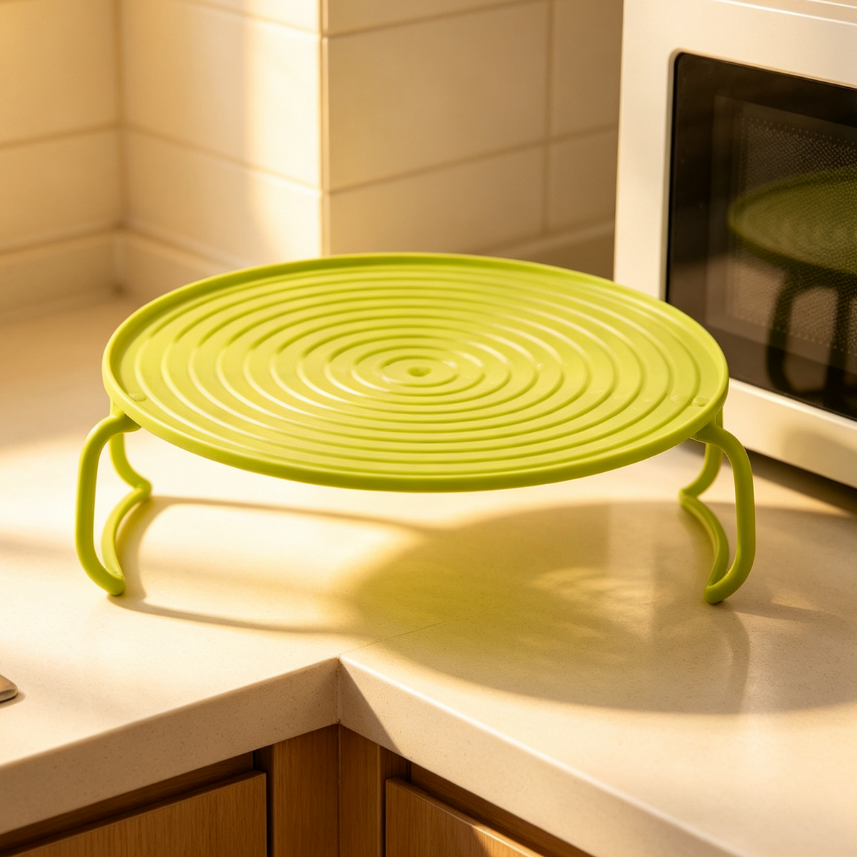 π₯ Double Your Space & Heat 2X Faster! Multi-Functional Foldable Microwave Rack & Fridge Organizer π½οΈπ