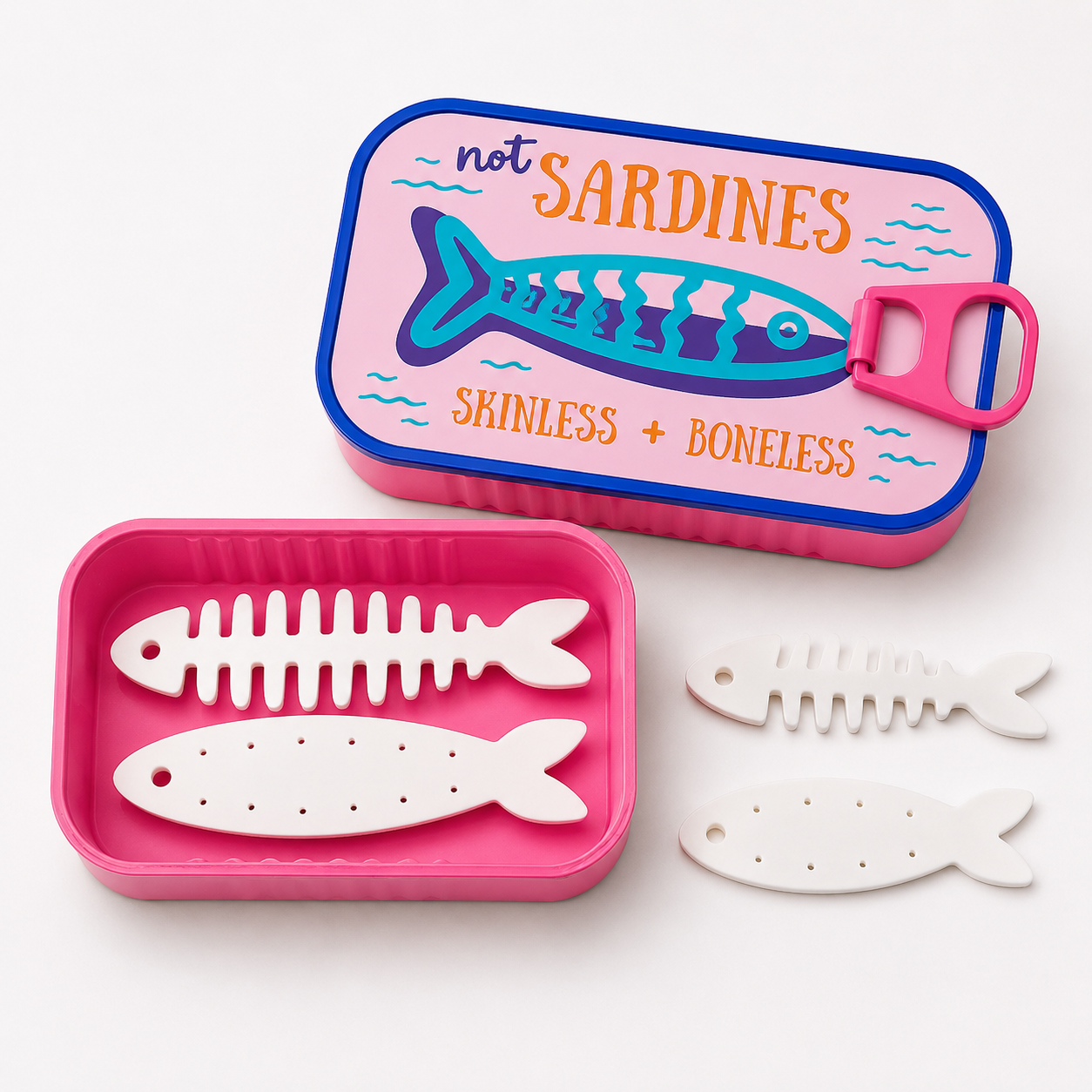 🐟 Sardine Can Daily Jewelry Case | Compact Mini Organizer 🐟