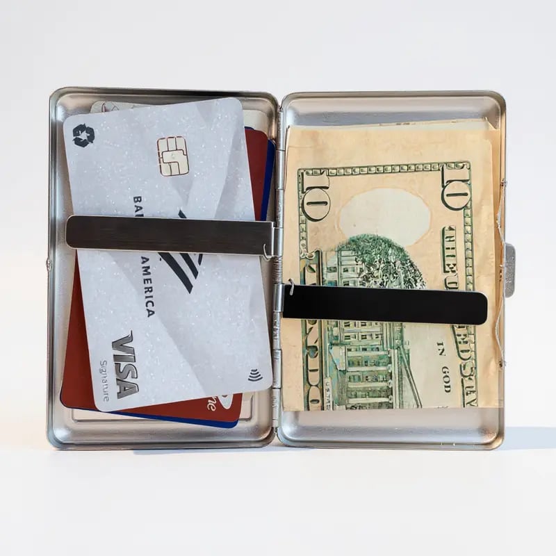 Metal Wallet & Card Holder – Stash Your Essentials 🛡️💼