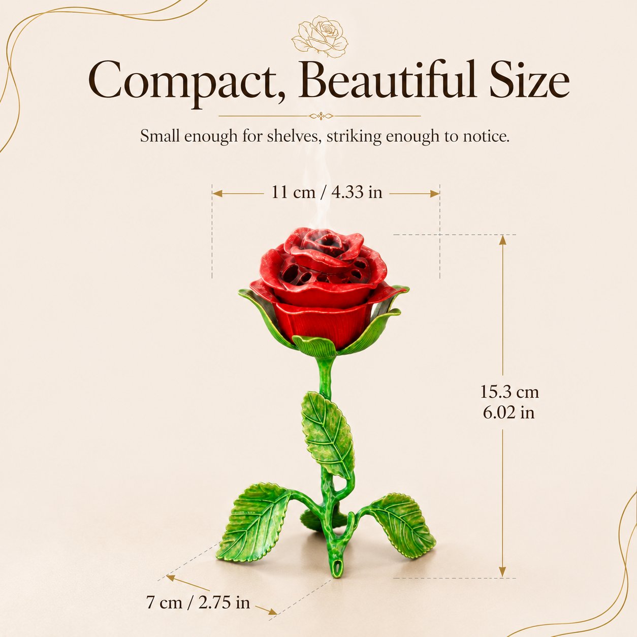 hot-sale-49-off-vintage-rose-incense-burner-1323