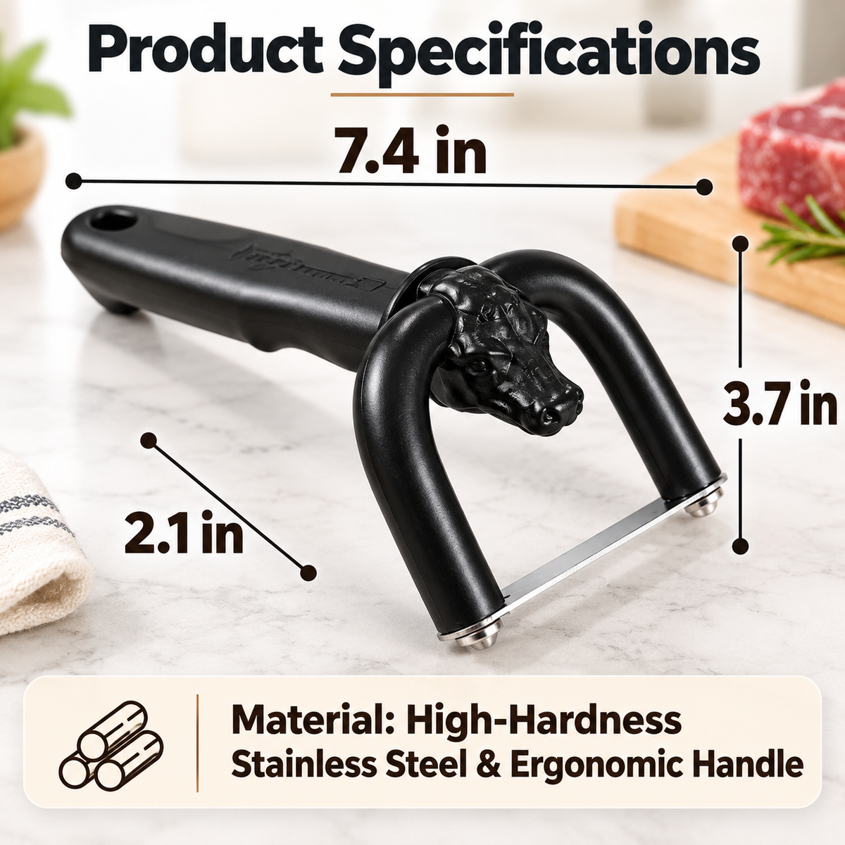 🍖Handheld Ergonomic Meat Slicer - Suitable for slaughtering, grilling, meat processing and home kitchens