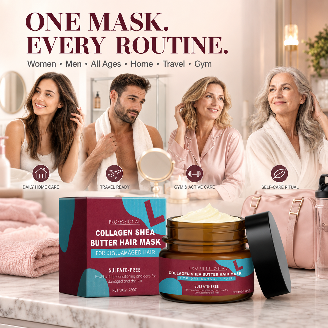 💇♀️Professional Collagen Shea Butter Hair Mask