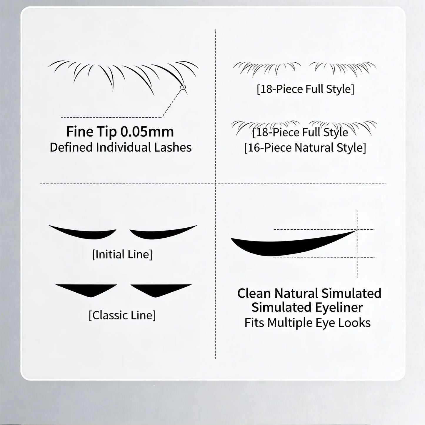 🥳2026 HOT SALE🥳💋50K+ SOLD!🔥 50% OFF! 3-in-1 Kit: Eyeliner and Lower Lash Stamp