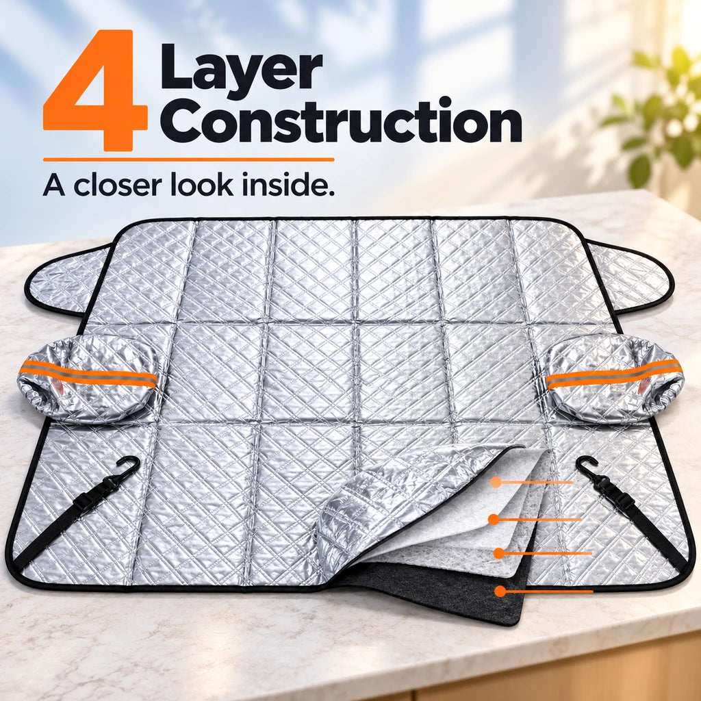 ❄️ Windshield Snow Cover + 2 Mirror Covers | Winter Ready