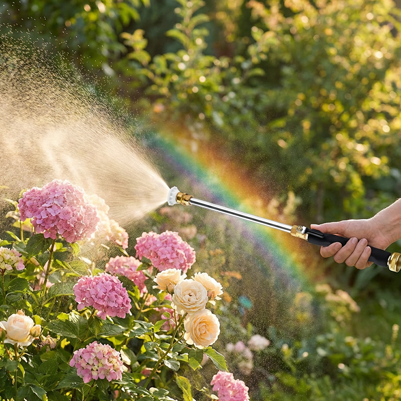 ✨High-pressure water gun – 3 interchangeable nozzles, durable aluminium alloy & powerful ✨