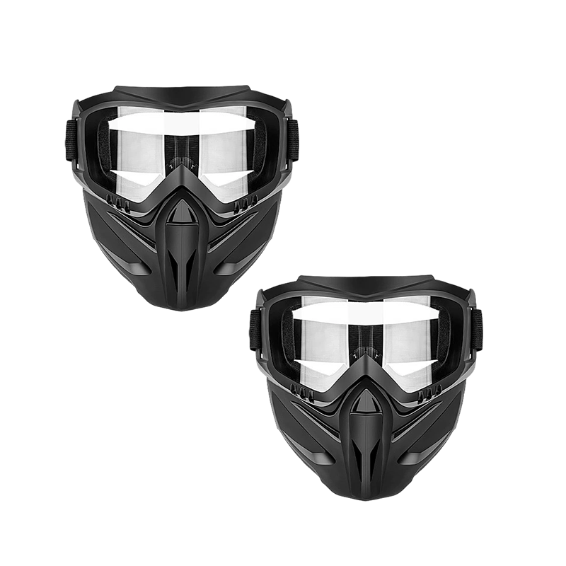 🥽 Full Face Goggle Mask 😷 Detachable Protective Design