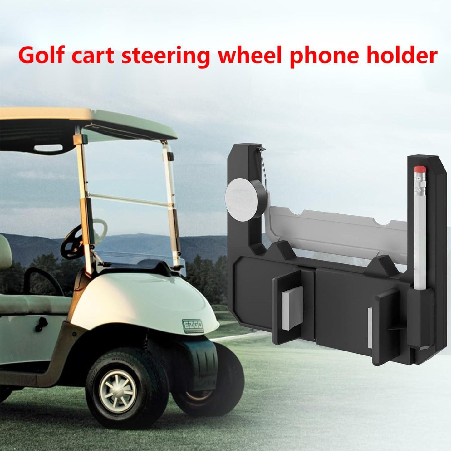 ⛳ Golf cart steering wheel phone holder