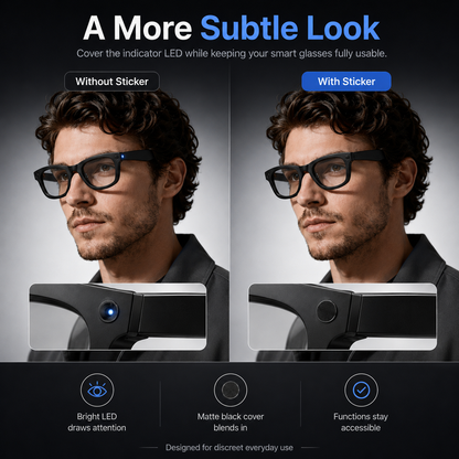 LED Light Blocking Stickers for Smart Glasses – Discreet Privacy Cover