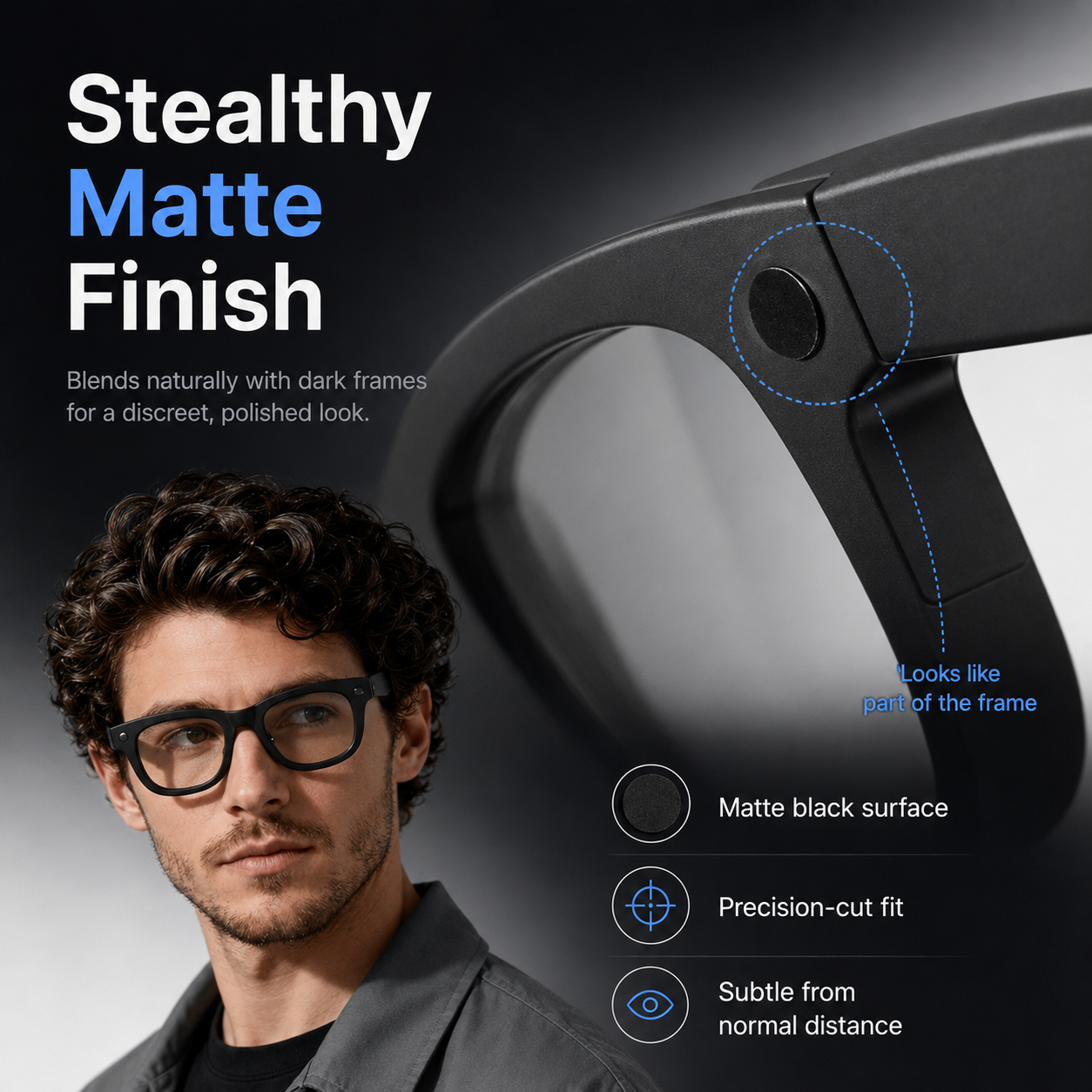 LED Light Blocking Stickers for Smart Glasses – Discreet Privacy Cover