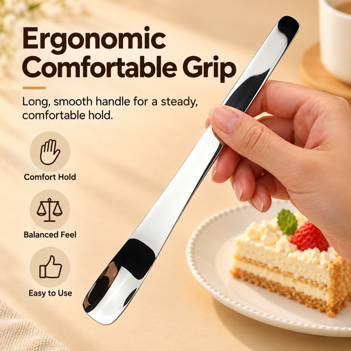 🥄316L Stainless Steel Dessert Spatula - Suitable for ice cream, cakes, and yogurt