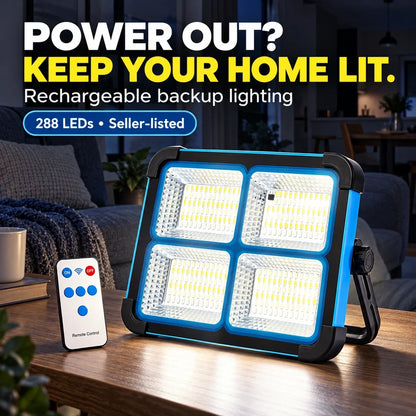 Rechargeable Magnetic LED Work Light with Remote