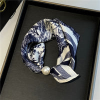 Navy Toile