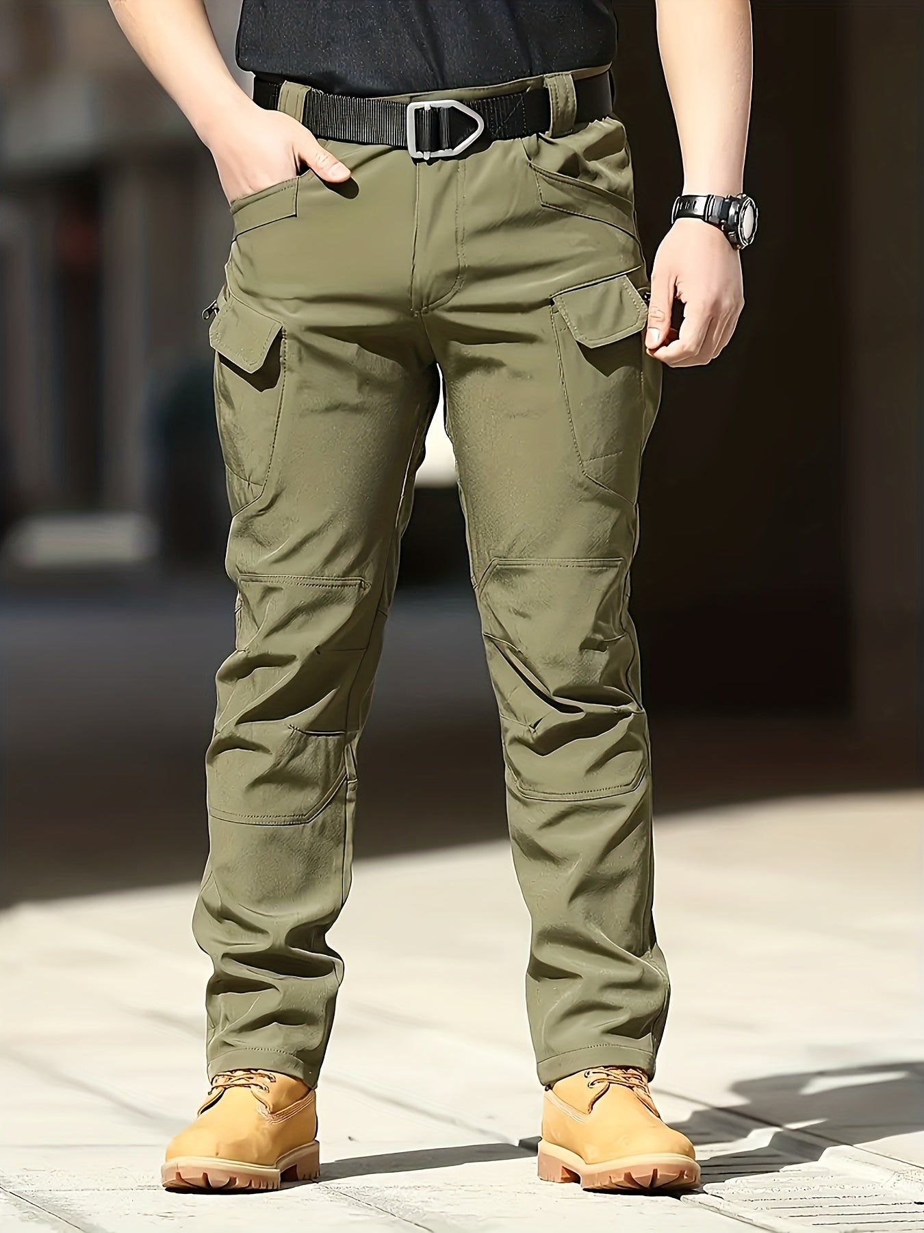 Straight leg tactical cargo pants