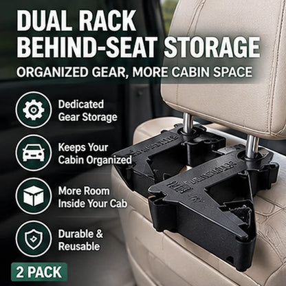 Car Dual-Slot Equipment Storage Rack
