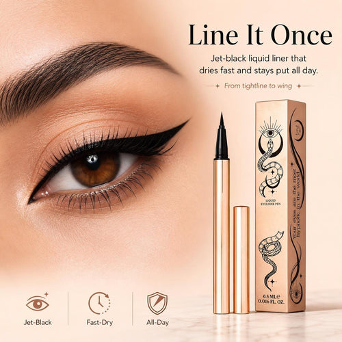 Queen Cobra Waterproof Liquid Eyeliner Pen | Jet Black