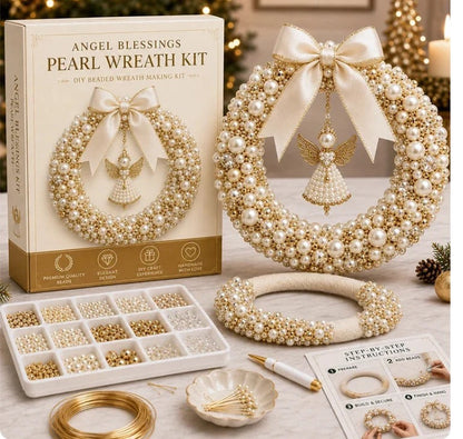 DIY Christmas Pearl Wreath Kit – Create Your Own Beautiful Holiday Decor