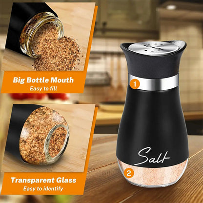🐧 Penguin Design Salt and Pepper Shaker Set – Cute Shape, 304 Stainless Steel & Precision Dispensing Lid ✨