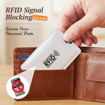 📱RFID Blocking Card Sleeves – 8-Pack Card Protectors🛡️