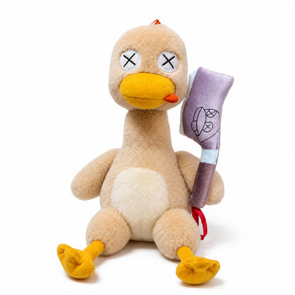 Magnetic Snap-Apart Duck Plush with Mini Axe | Funny Desk Fidget Toy & Gift