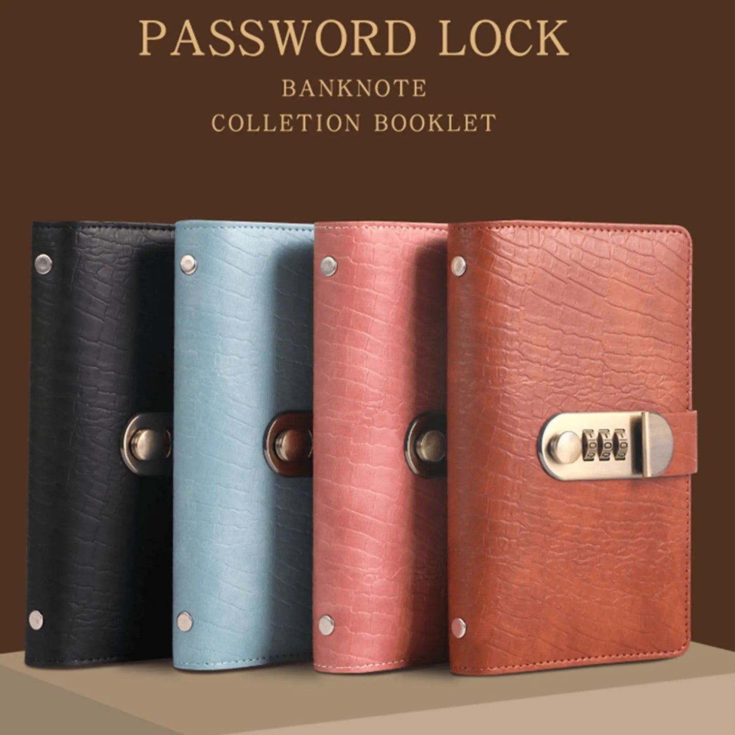 🔒 Secure Your Cash in Style! Lockable A6 Savings Notebook with 3-Digit Combination Lock 💸