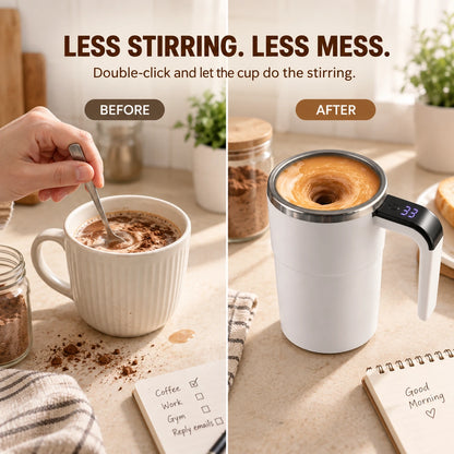 Rechargeable Self-Stirring Mug