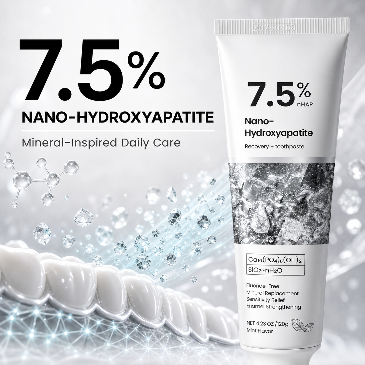 7.5% Nano-Hydroxyapatite Toothpaste