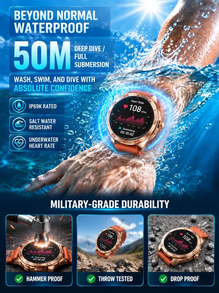 Stylish multi-functional sports monitoring watch