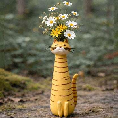 🐱 Quirky Cat Vase 🌸 Cute Home Decor