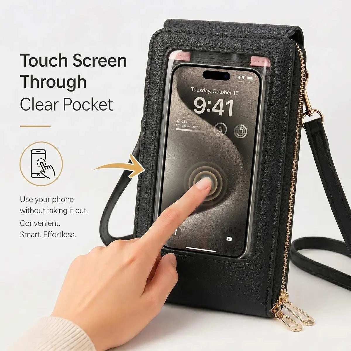 Women’s Touchscreen Crossbody Phone Bag | Hands-Free Purse