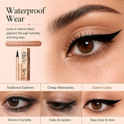 Queen Cobra Waterproof Liquid Eyeliner Pen | Jet Black