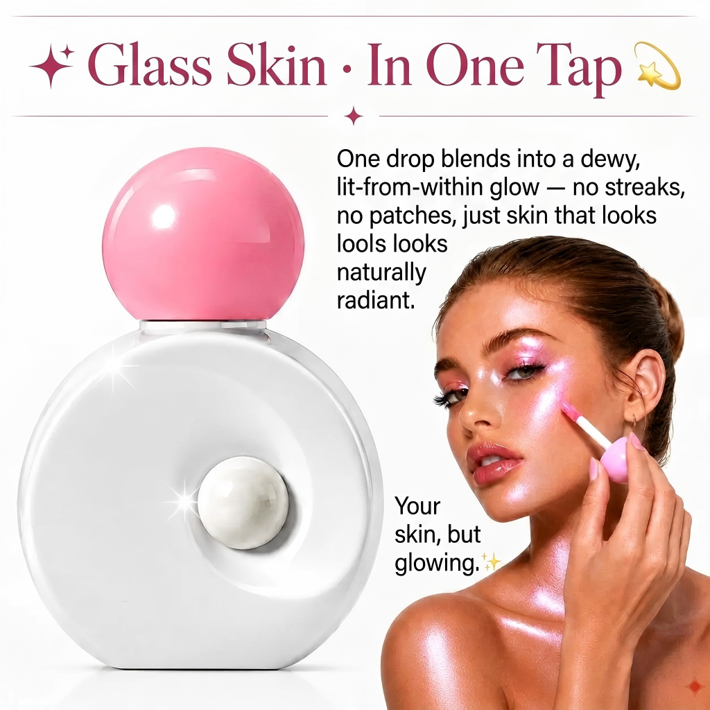 ✨Liquid Glass Skin Highlighter - Pearlescent Dewy Glow Illuminator